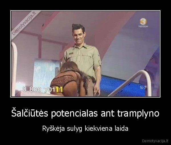 Šalčiūtės potencialas ant tramplyno - Ryškėja sulyg kiekviena laida