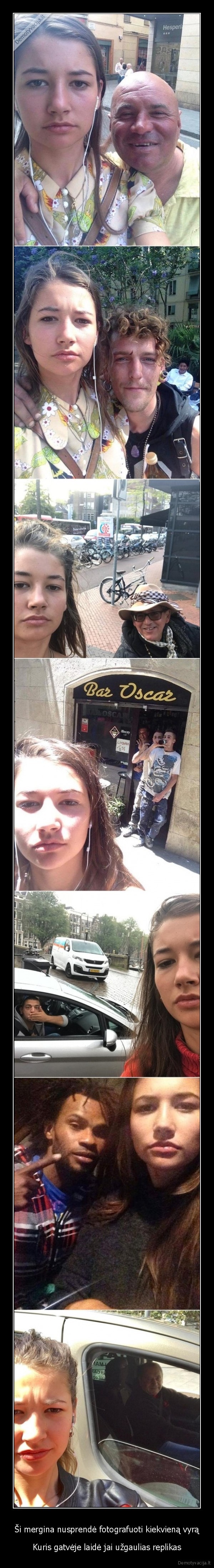 Ši mergina nusprendė fotografuoti kiekvieną vyrą - Kuris gatvėje laidė jai užgaulias replikas