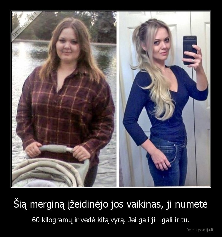 Šią merginą įžeidinėjo jos vaikinas, ji numetė - 60 kilogramų ir vedė kitą vyrą. Jei gali ji - gali ir tu.