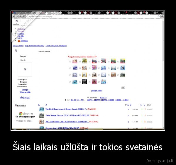 Šiais laikais užlūšta ir tokios svetainės - 