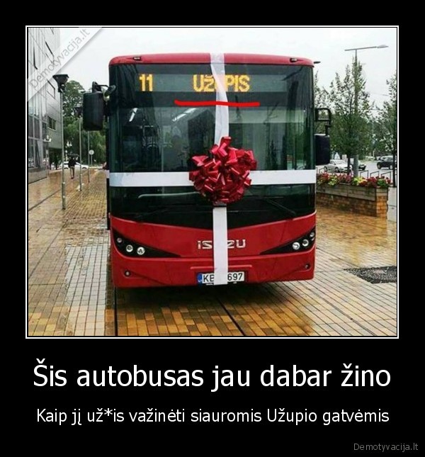 Šis autobusas jau dabar žino - Kaip jį už*is važinėti siauromis Užupio gatvėmis