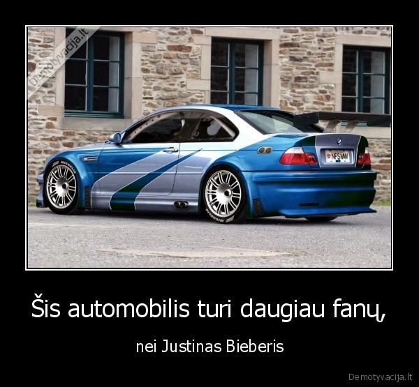 Šis automobilis turi daugiau fanų, - nei Justinas Bieberis