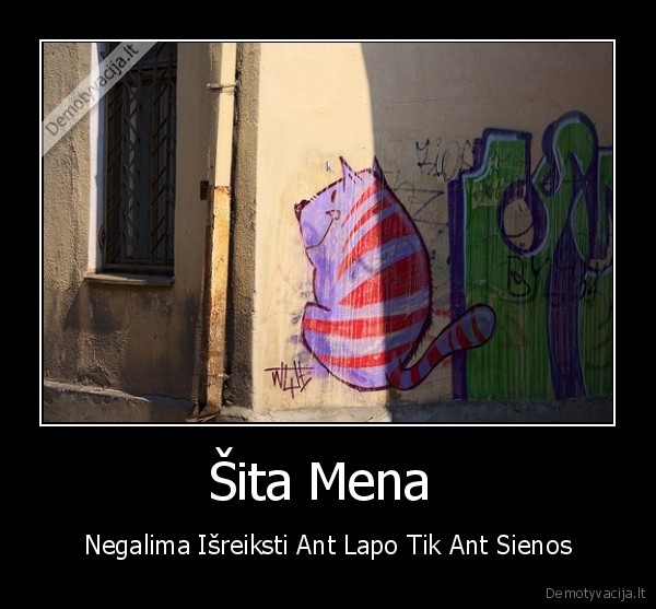 Šita Mena  - Negalima Išreiksti Ant Lapo Tik Ant Sienos