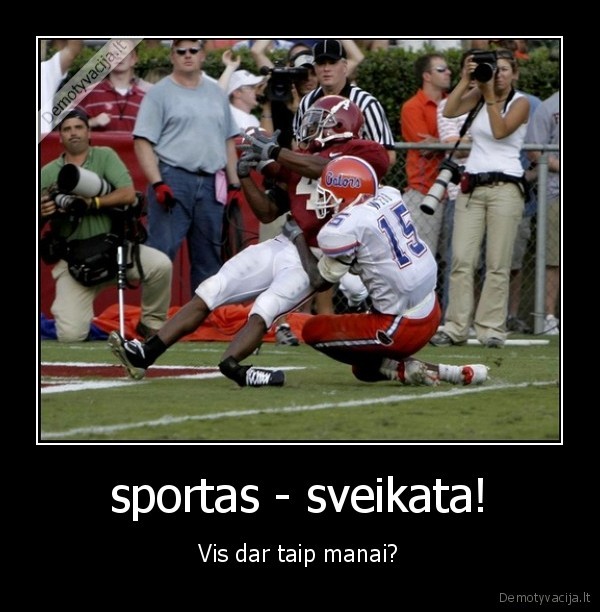 sportas - sveikata! - Vis dar taip manai?