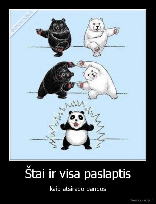 Štai ir visa paslaptis - kaip atsirado pandos