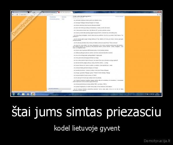 štai jums simtas priezasciu -  kodel lietuvoje gyvent