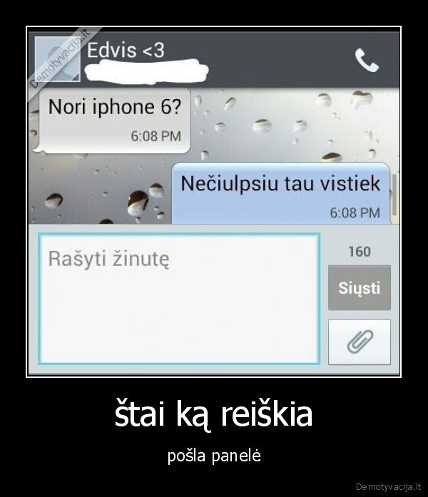 štai ką reiškia - pošla panelė