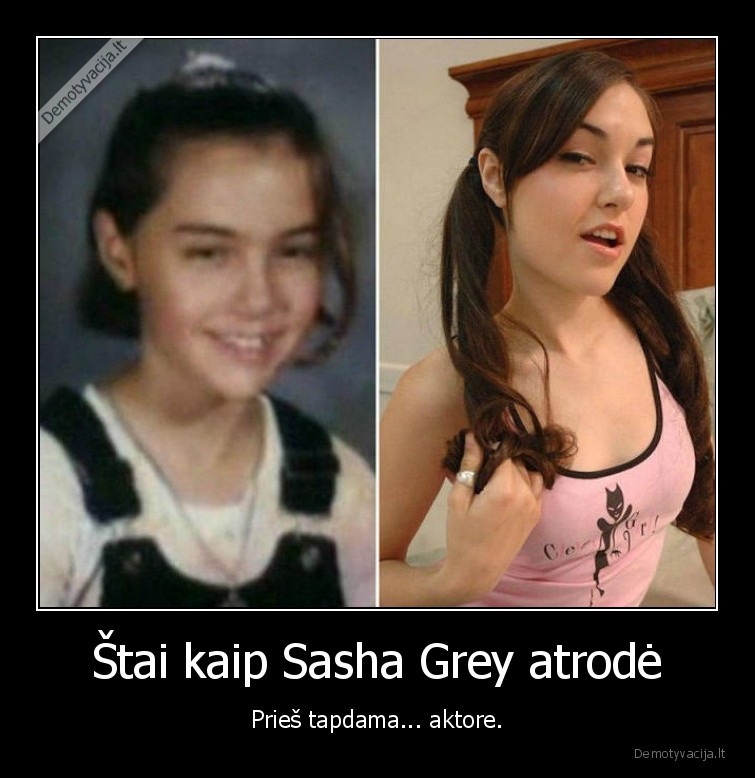 Štai kaip Sasha Grey atrodė - Prieš tapdama... aktore.