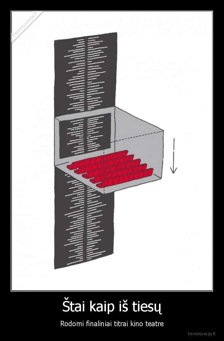 Štai kaip iš tiesų - Rodomi finaliniai titrai kino teatre