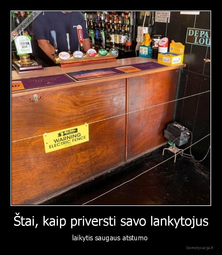 Štai, kaip priversti savo lankytojus - laikytis saugaus atstumo 