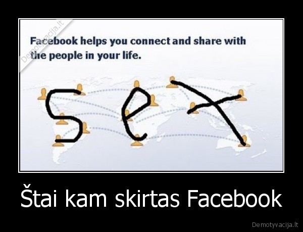 Štai kam skirtas Facebook - 