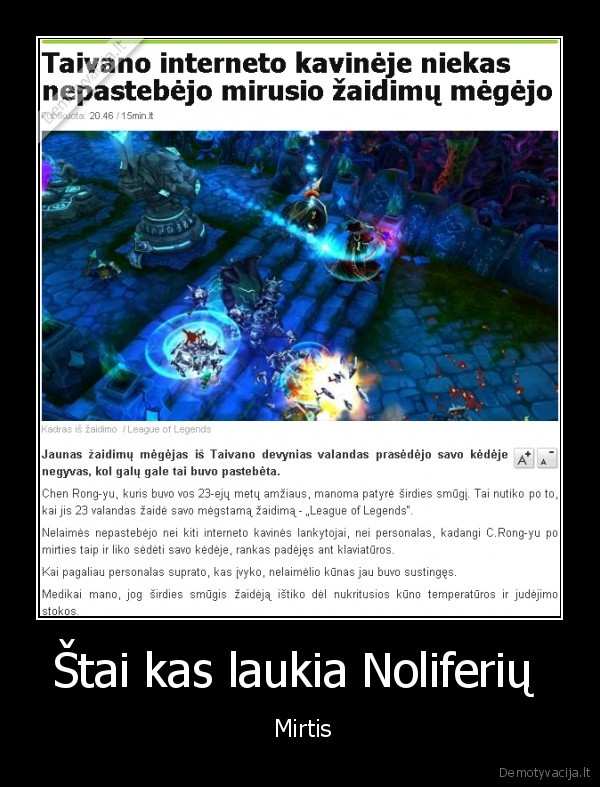 Štai kas laukia Noliferių  -  Mirtis