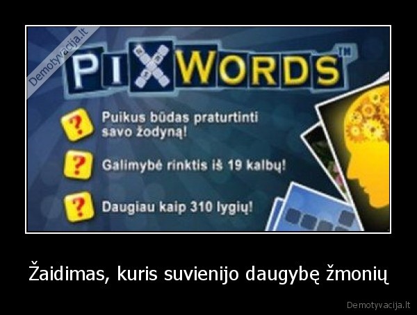 Žaidimas, kuris suvienijo daugybę žmonių - 