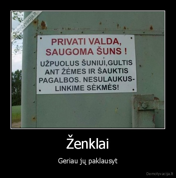 Ženklai - Geriau jų paklausyt