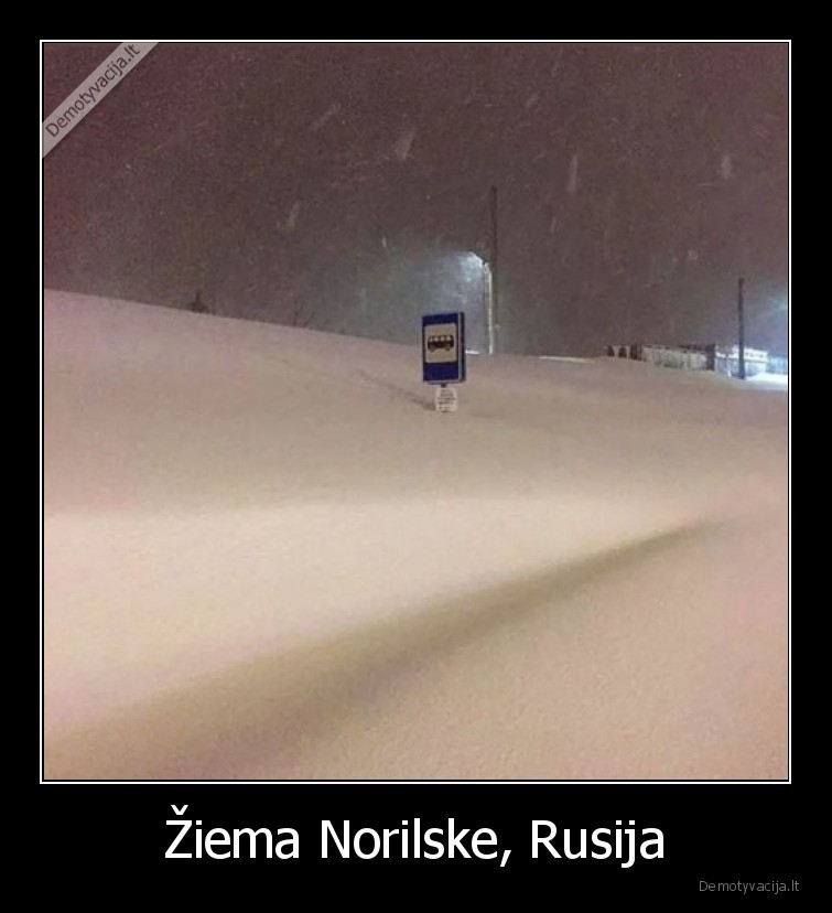 Žiema Norilske, Rusija - 