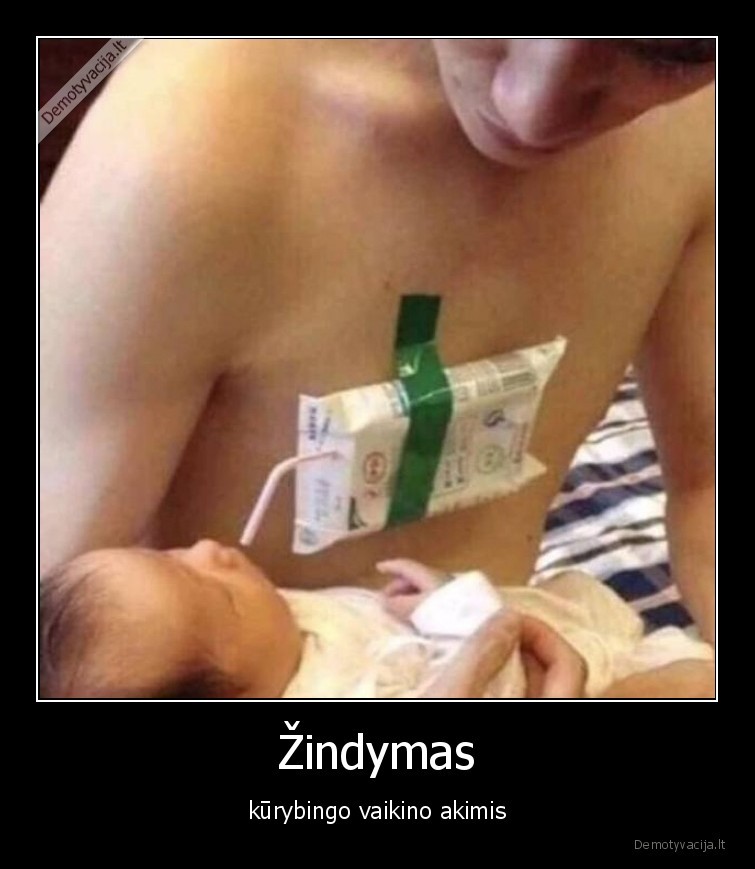 Žindymas - kūrybingo vaikino akimis