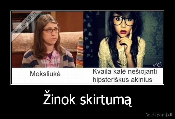 Žinok skirtumą - 