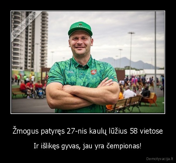 Žmogus patyręs 27-nis kaulų lūžius 58 vietose - Ir išlikęs gyvas, jau yra čempionas!