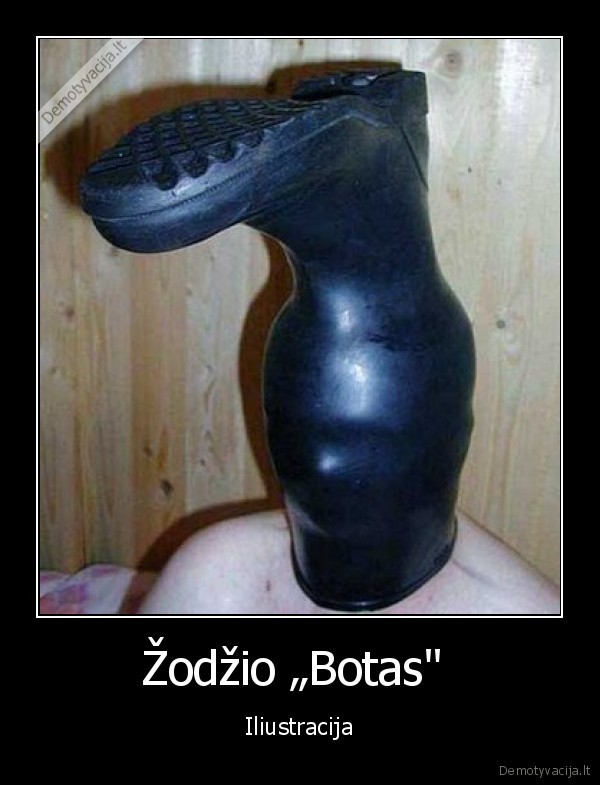 Žodžio „Botas"  - Iliustracija