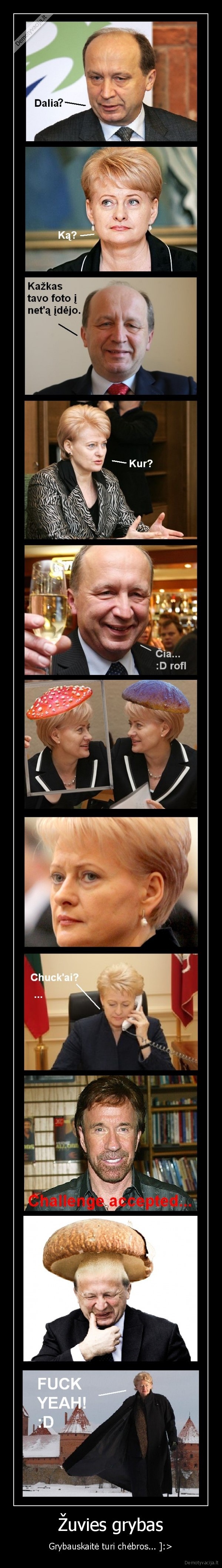 Žuvies grybas - Grybauskaitė turi chėbros... ]:>