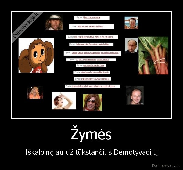 Žymės - Iškalbingiau už tūkstančius Demotyvacijų